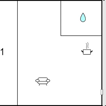 Σπίτι διακοπών 1 Bedroom In *